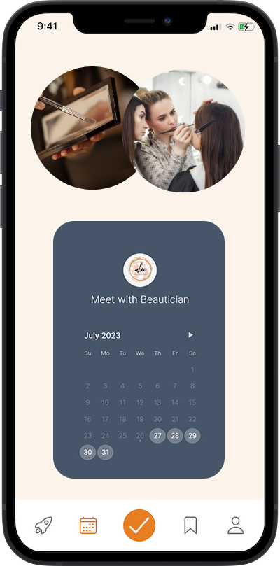 iPhone app
            delivery screen